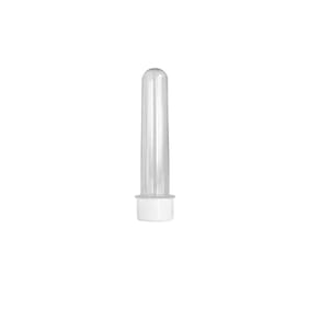 Tubete 08 Cm Com Tampa Branco 100Un Tubo De Ensaio