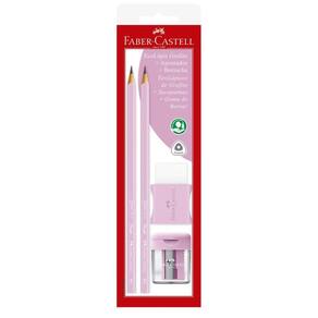 Ecolápis Grafite Faber Castell Rosa Kit Pastel - 2 Un