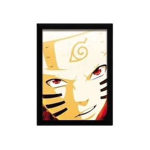Quadro Naruto Modo Kurama Com Moldura