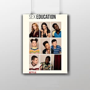 Placa Decorativa Sex Education Poster Série Netflix