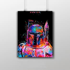 Placa Decorativa - Star Wars Paint By Numbers