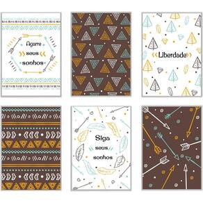 Placas Decorativas Kit Com 6 Placas Siga Seus Sonhos 21X30