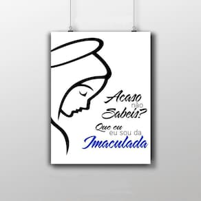 Placa Decorativa Da Imaculada Conceição 20X30Cm