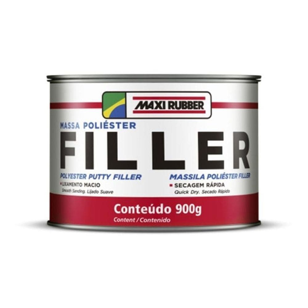 Massa Poliester Filler 900Gmaxi Rubber