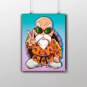 Placa Decorativa Mestre Kame Dragon