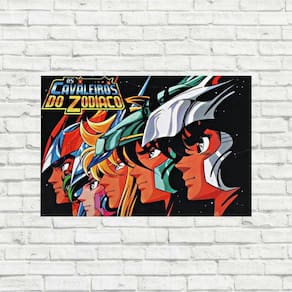 Placa Decorativa Cavaleiros Do Zodíaco Anime Clássico