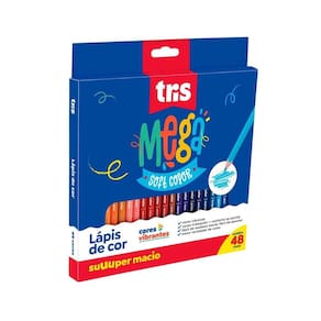 Lapis De Cor 48 Cores Mega Soft Color - Tris