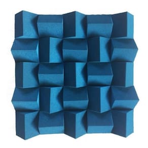 Espuma Para Isolação Acústica Estúdio Modelo Alpha 7Cm Azul