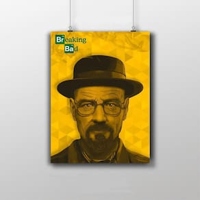 Placa Decorativa Heisenberg Artwork - Breaking Bad Série
