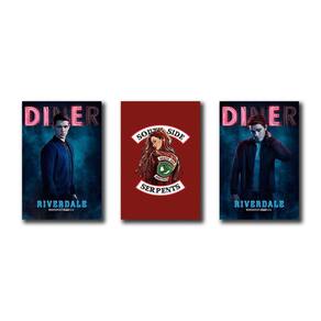 Kit 3 Placas Decorativas Riverdale Série Decoração Arte Mdf