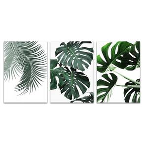 Placas Decorativas Folhas Plantas Desenhos Mdf 30X20Cm