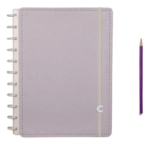 Caderno Inteligente Grande Lilas Pastel - 80 Folhas