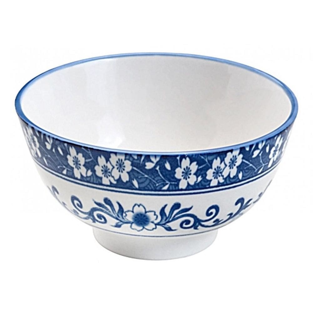 Tigela Bowl Porcelana Blue Garden 500Ml 15X7,5Cm - Lyor