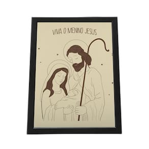 Quadro Com Moldura Religião Cristã 016 Religiao-016-M1