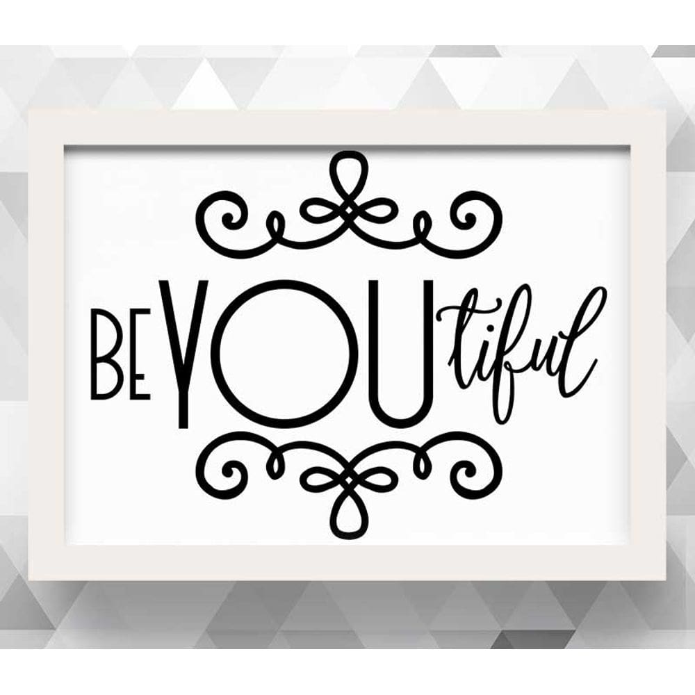 Quadro Beyoutiful 20x30  moldura branca 