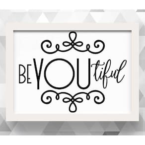 Quadro Beyoutiful 20x30  moldura branca