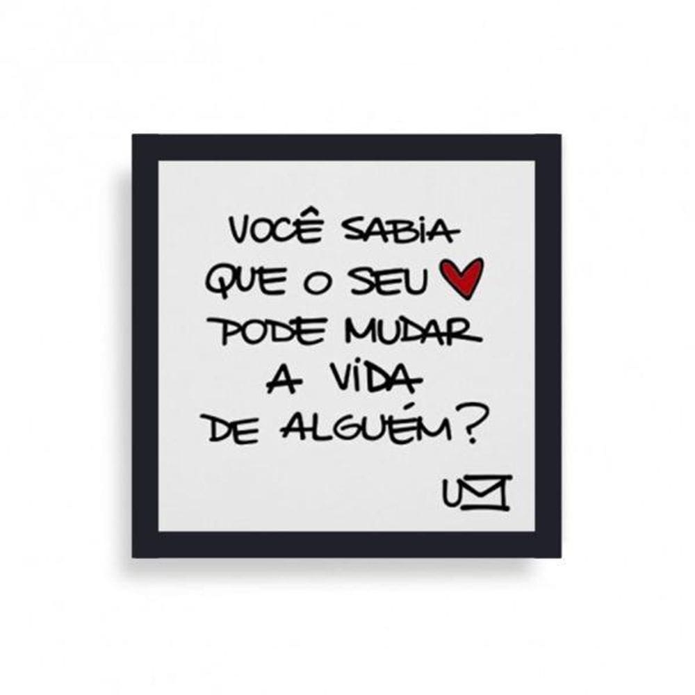 Quadro Você Sabia Geguton 24x24cm