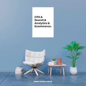 Placa Decorativa Frase Cpa & Search & Analytics & Ecommerce Simples