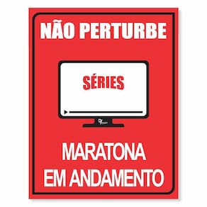 Placa De Decoração Não Perturbe - Ps1Mm 20X27Cm
