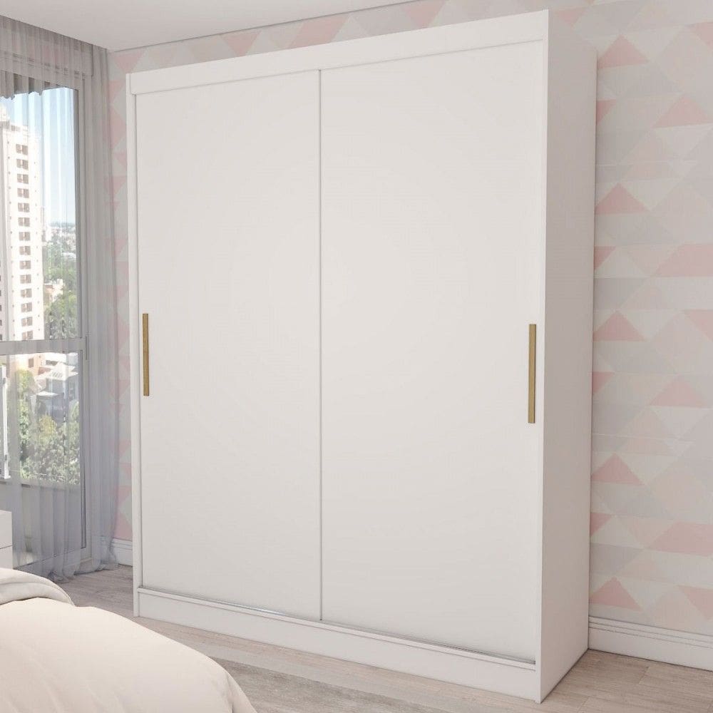Guarda-Roupa Infantil Swift Slim 2 Portas 2 Gavetas Branco - Panorama Móveis