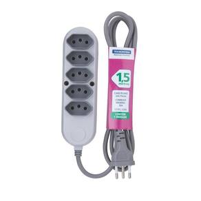 Extensao 5 Tom. 2P+T 10A/250V 1,5M