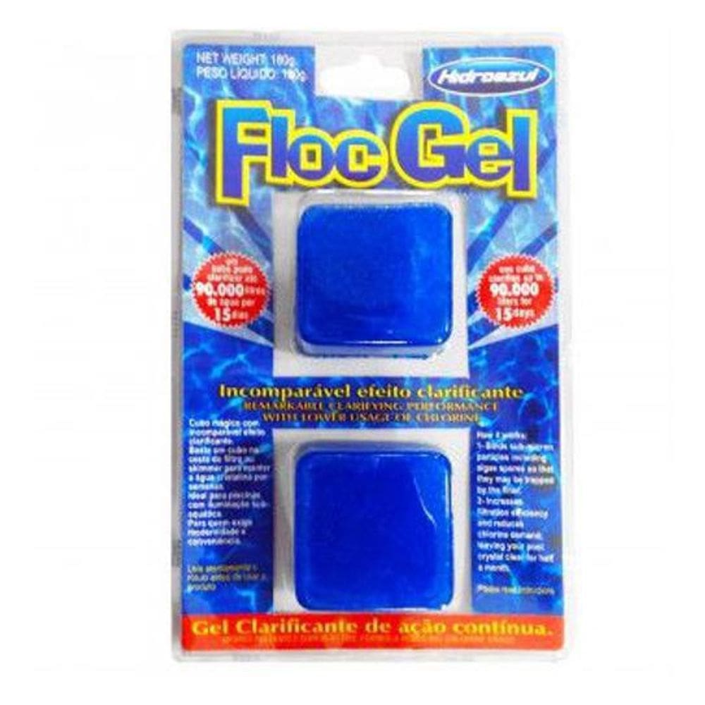 Floc Gel Duplo Hidroazul Clarificante Piscinas 180G