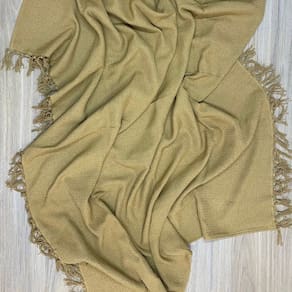 Manta para Sofá 001486/ 0040 100% Algodão 1,20 X 1,50 Bege