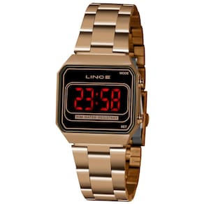 Relogio Led Feminino Classico Mdr4645L Rose