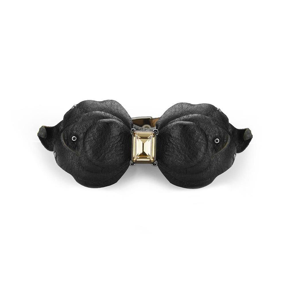Pulseira Armazem Rr Couro Com Petalas Laço