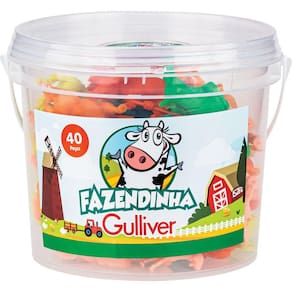 Miniatura Colecionável Fazendinha Balde 40 Peças