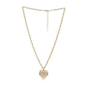 Colar Escapulário Armazem Rr Bijoux Coração Dourado