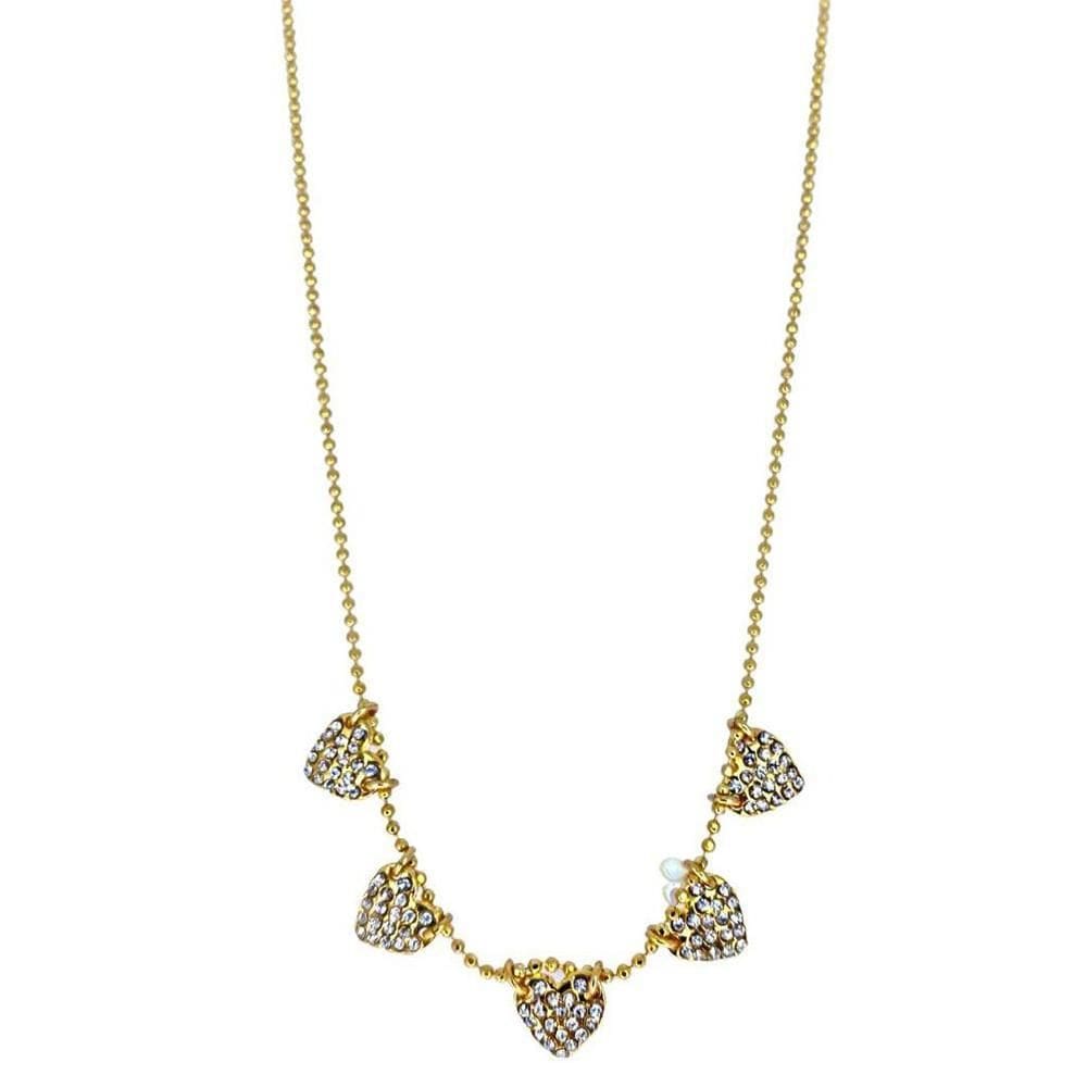 Colar Armazém Rr Bijoux Swarovski Corações