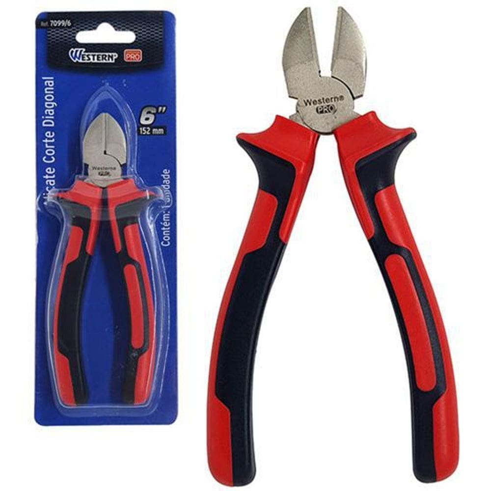 Alicate De Corte Diagonal Profissional 6`` Cabo Emborrachado