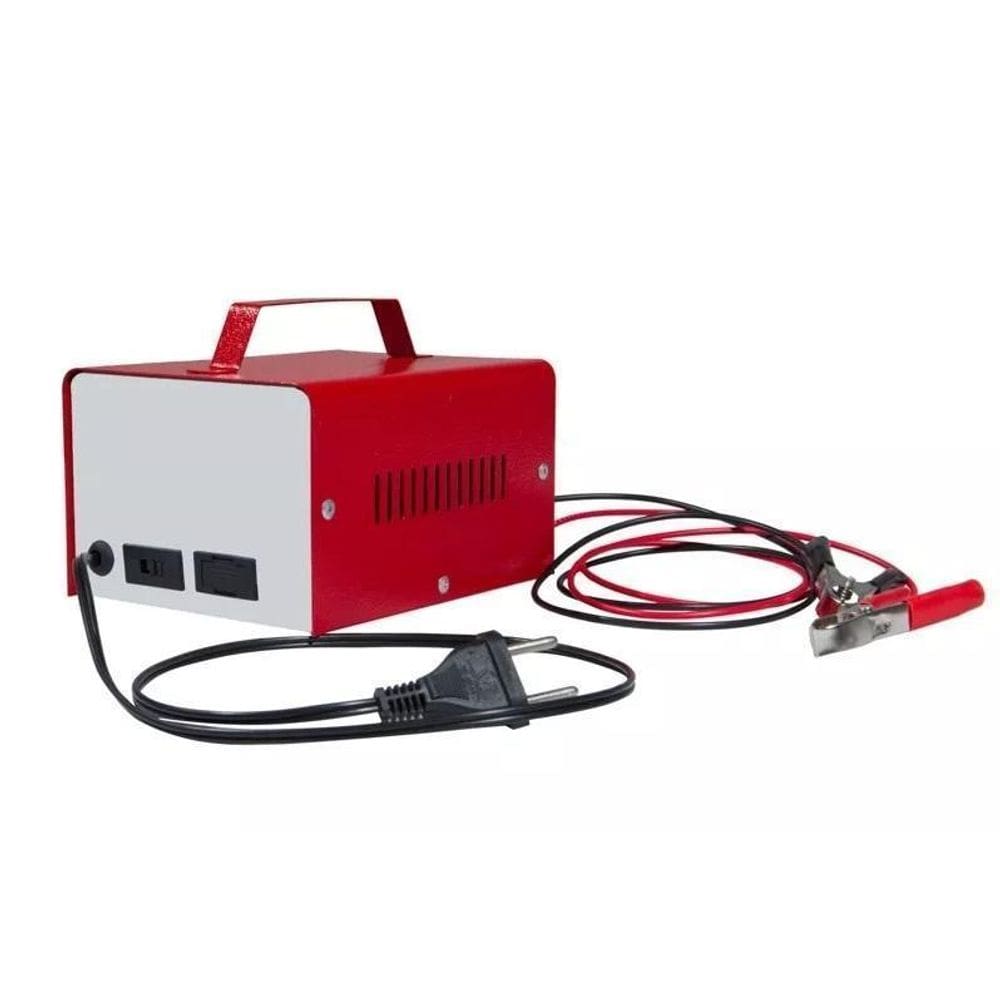 Carregador De Bateria Carro Moto 12V 10Ah Até 300 Amperes