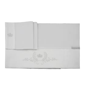 Lençol de Berço 3 peças Classico Branco