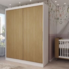Guarda-Roupa Infantil Swift 2 Portas 2 Gavetas Branco/Cinamomo - Panorama Móveis