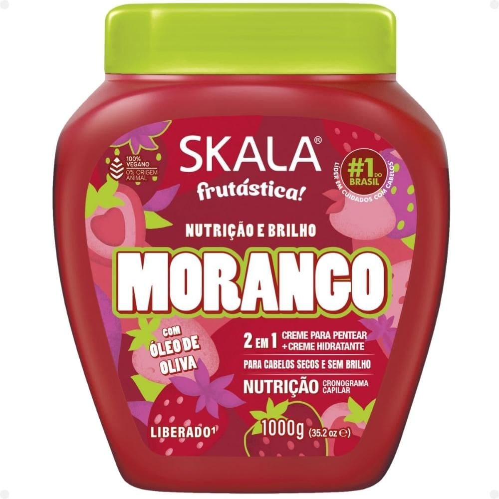 Creme Tratamento Skala Morango 2 em 1 1000g