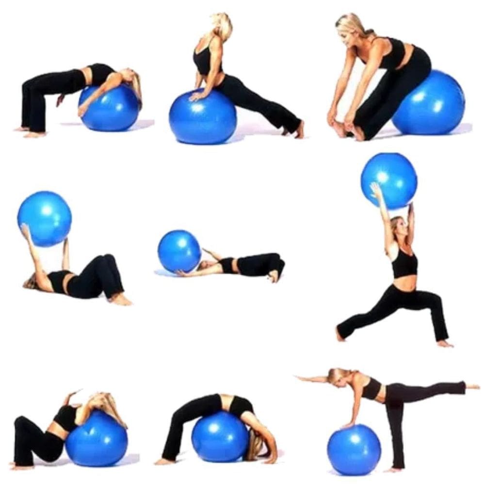 Kit Bola Fitball 75 Cm + Suporte De Parede