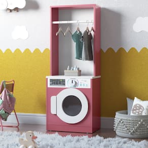 Lavanderia de Brinquedo Infantil  Busan Branco Rosa