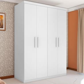 Guarda Roupa Miami Quatro Portas Branco
