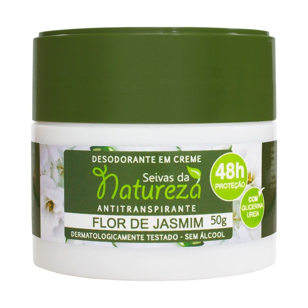 Desodorante Creme – Seivas da Natureza 50g – Flor de Jasmim