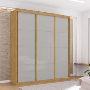 Roupeiro 3 Portas e 3 Gavetas Turvo Naturalle Off White