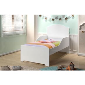 Mini Cama Infantil com Guarda Branco Clássica