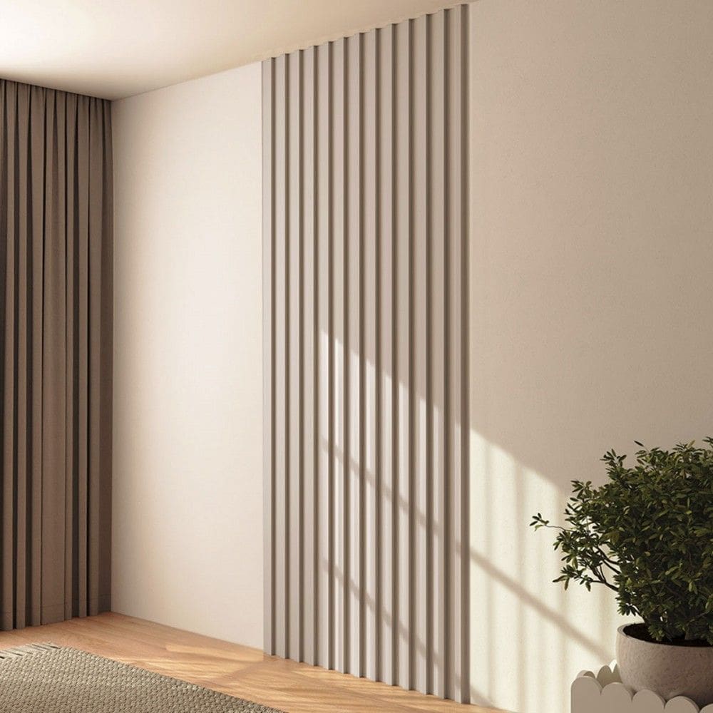 Painel para TV 100% Mdf Ripado Marrom Claro Pa74 Fe - Dalla Costa