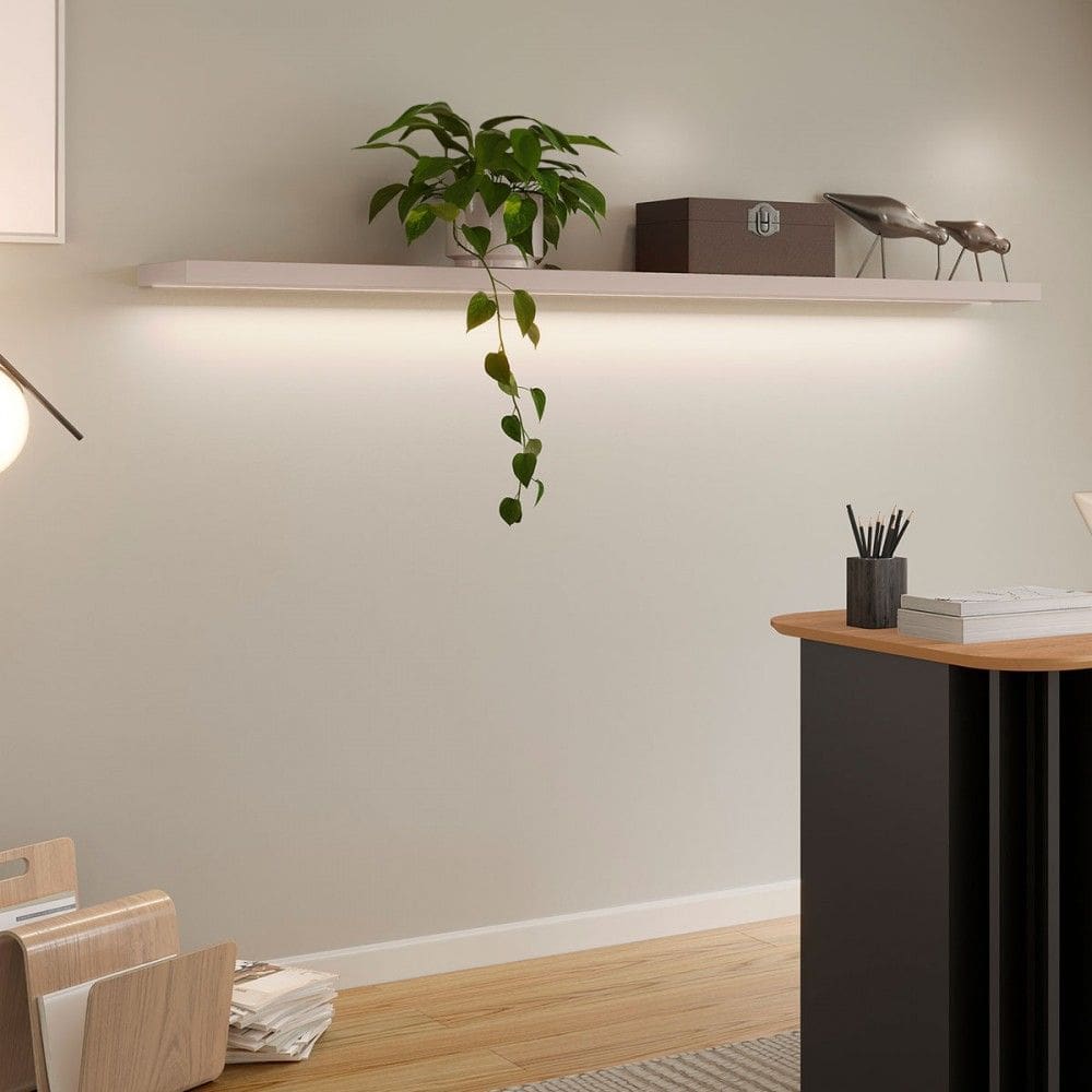Prateleira Decorativa com Led 100% Mdf Marrom Claro Tb185f Fe - Dalla Costa