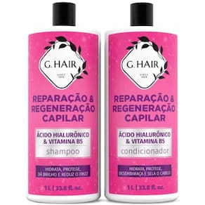 G.Hair Kit Ácido Hialurônico Shampoo e Condicionador Litro