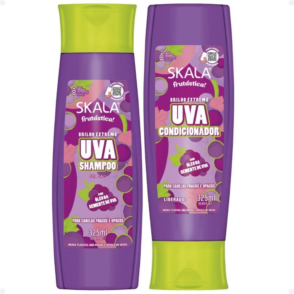 Kit Skala Uva: Shampoo e Condicionador 325ml