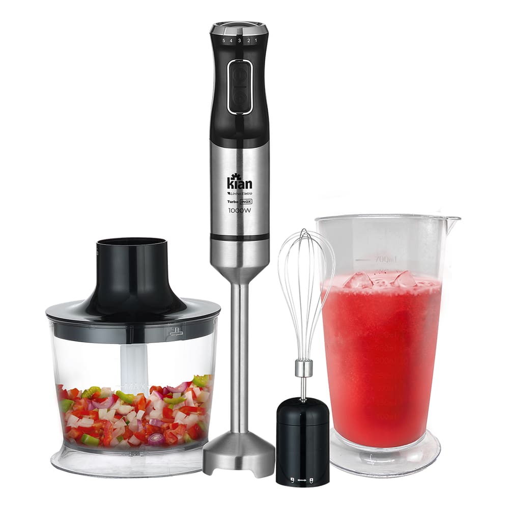 Mixer Turbo 3 em 1 - 1000W 5 Velocidades 127V Preto - Kian