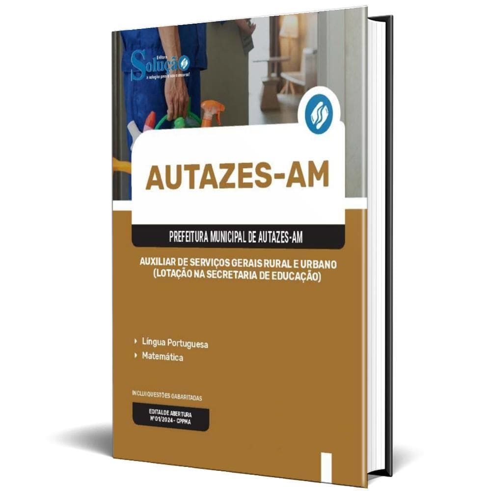 Apostila Prefeitura Autazes Am 2024 Auxiliar Serviços Gerais
