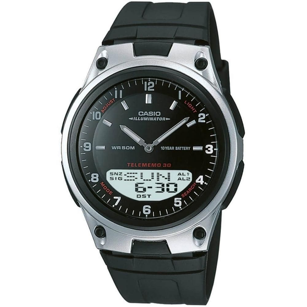 Relógio Masculino Anadigi Casio AW-80-1AVDF - Preto